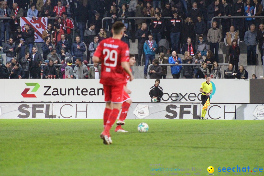 Fussball: FC Winterthur - FC Schaffhausen: Winterthur, 06.04.2018