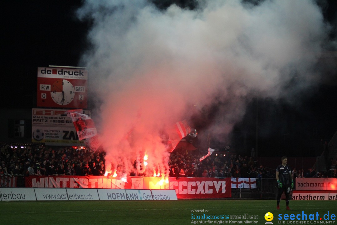 Fussball: FC Winterthur - FC Schaffhausen: Winterthur, 06.04.2018