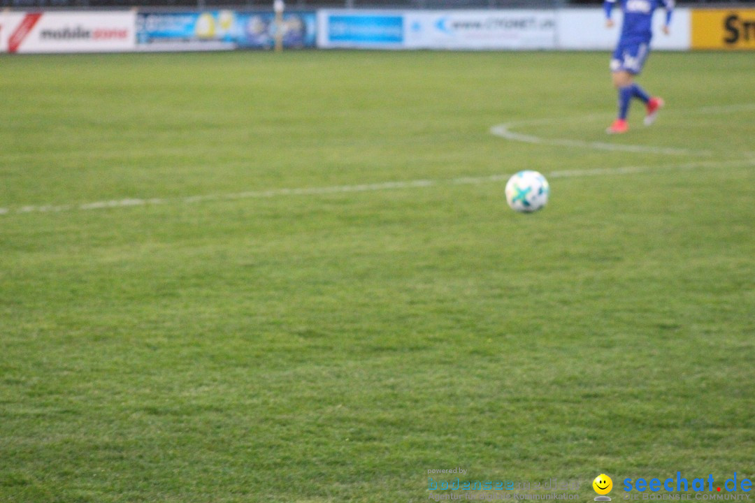 Fussball: FC Gossau vs AC Bellinzona, Gossau - Schweiz, 04.04.2018