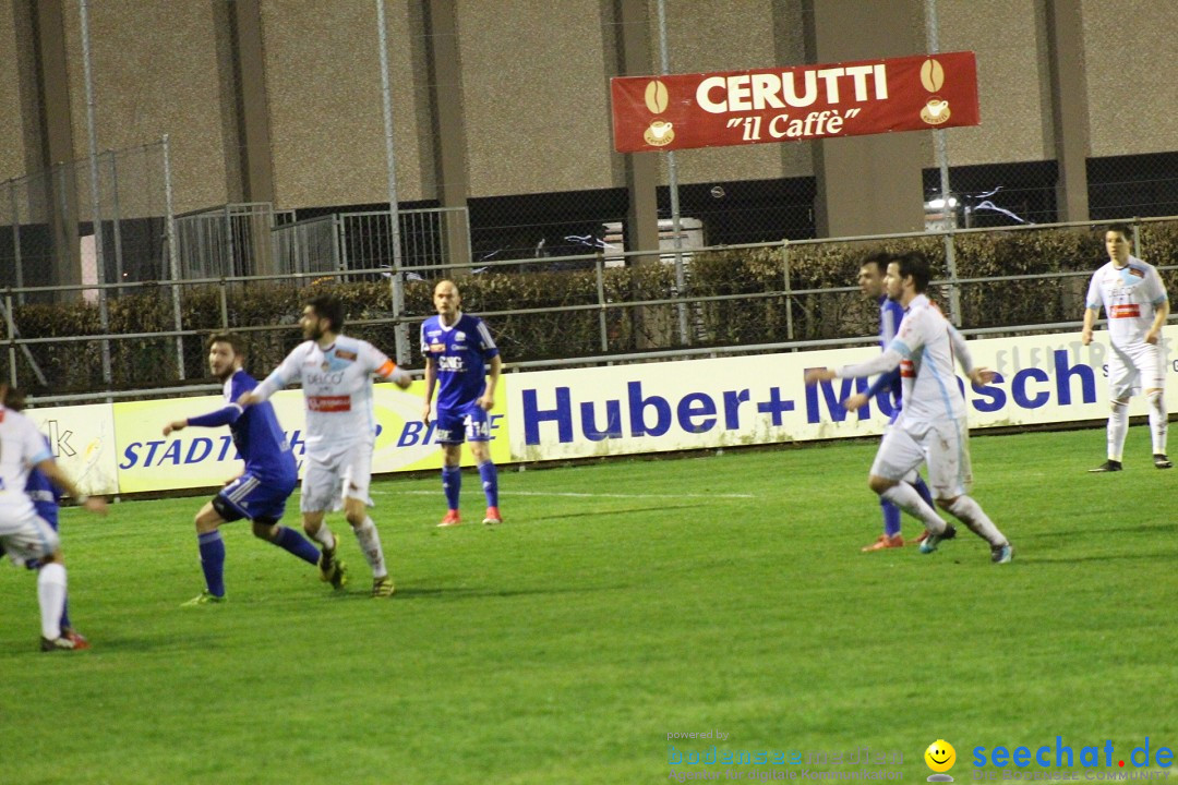 Fussball: FC Gossau vs AC Bellinzona, Gossau - Schweiz, 04.04.2018