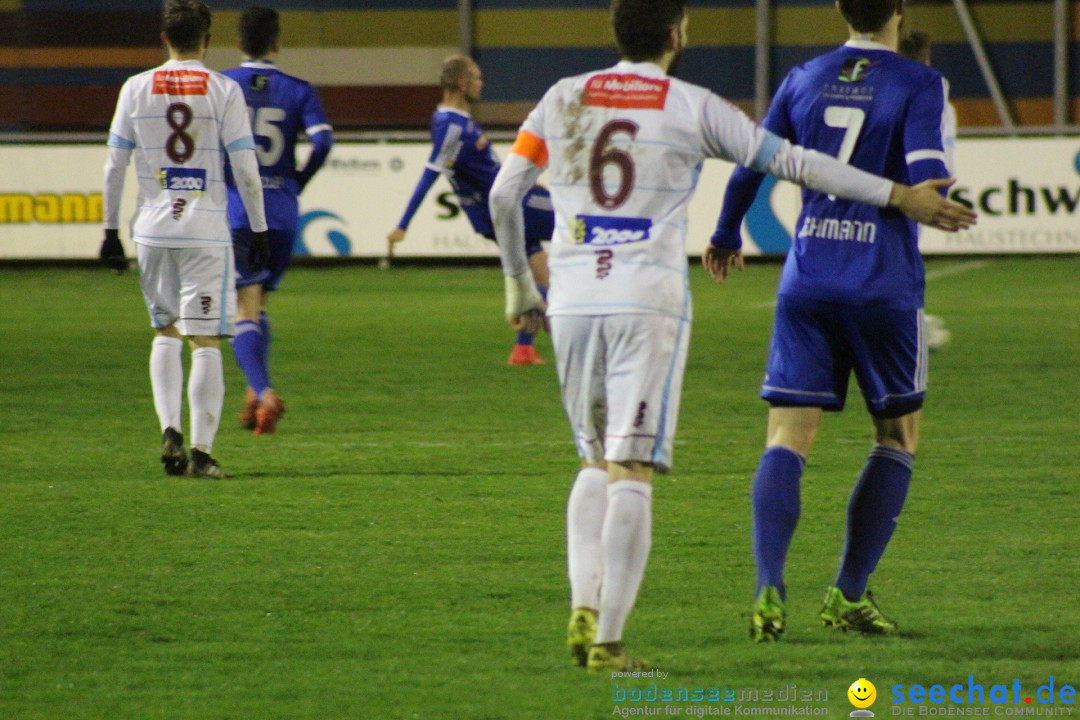 Fussball: FC Gossau vs AC Bellinzona, Gossau - Schweiz, 04.04.2018