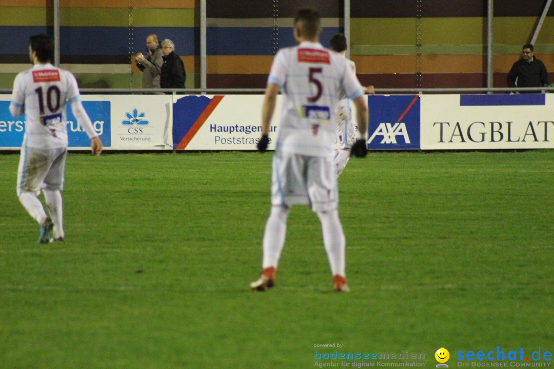 Fussball: FC Gossau vs AC Bellinzona, Gossau - Schweiz, 04.04.2018