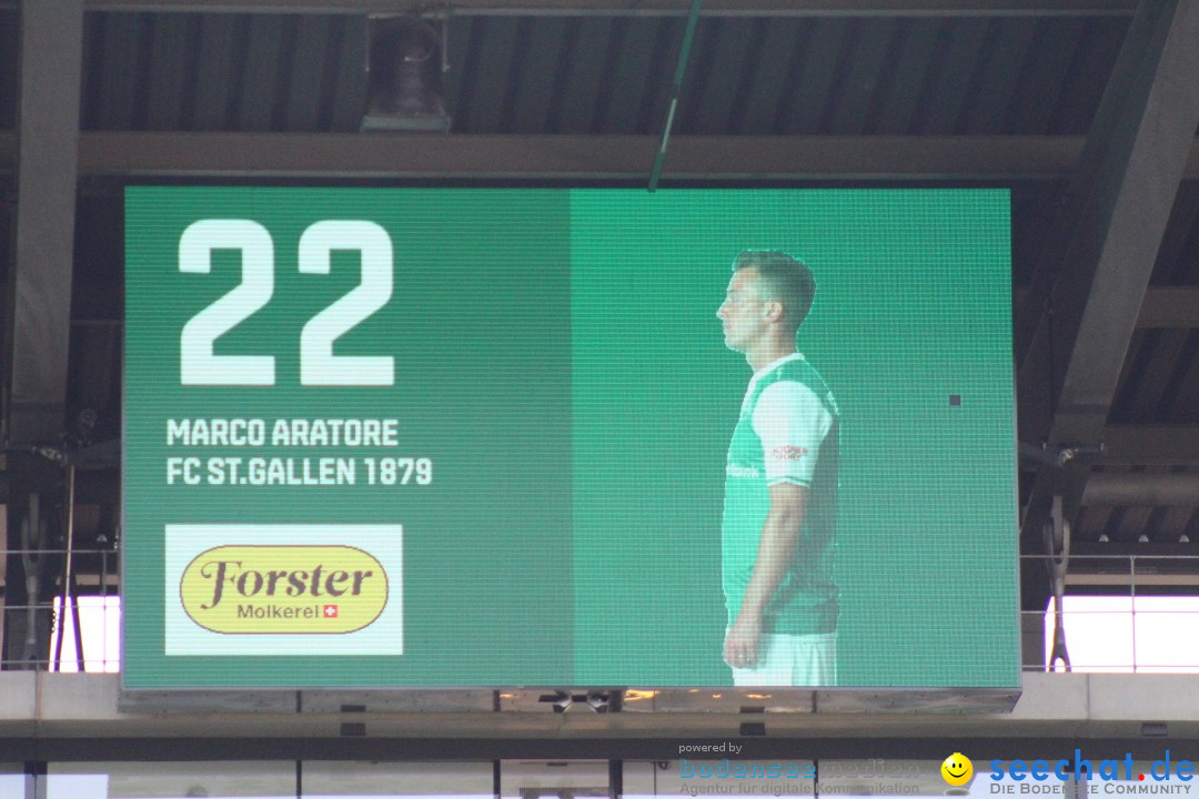 Fussball: FC ST.GALLEN 1879 vs FC THUN, St. Gallen - Schweiz, 21.04.2018