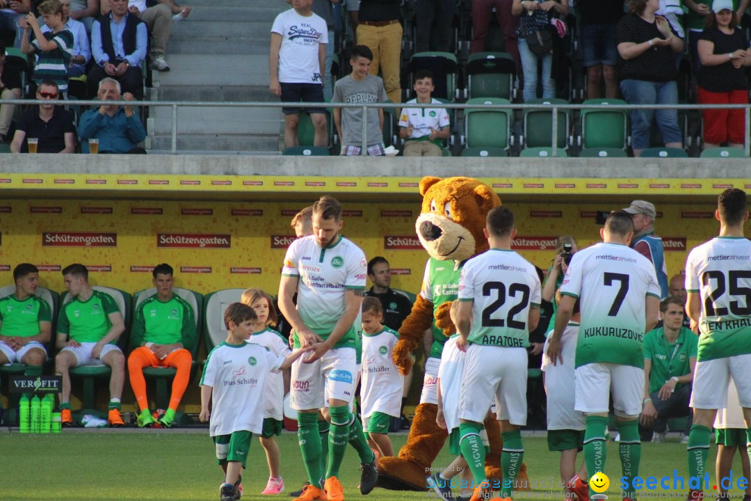 Fussball: FC ST.GALLEN 1879 vs FC THUN, St. Gallen - Schweiz, 21.04.2018