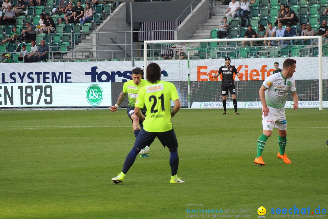 Fussball: FC ST.GALLEN 1879 vs FC THUN, St. Gallen - Schweiz, 21.04.2018