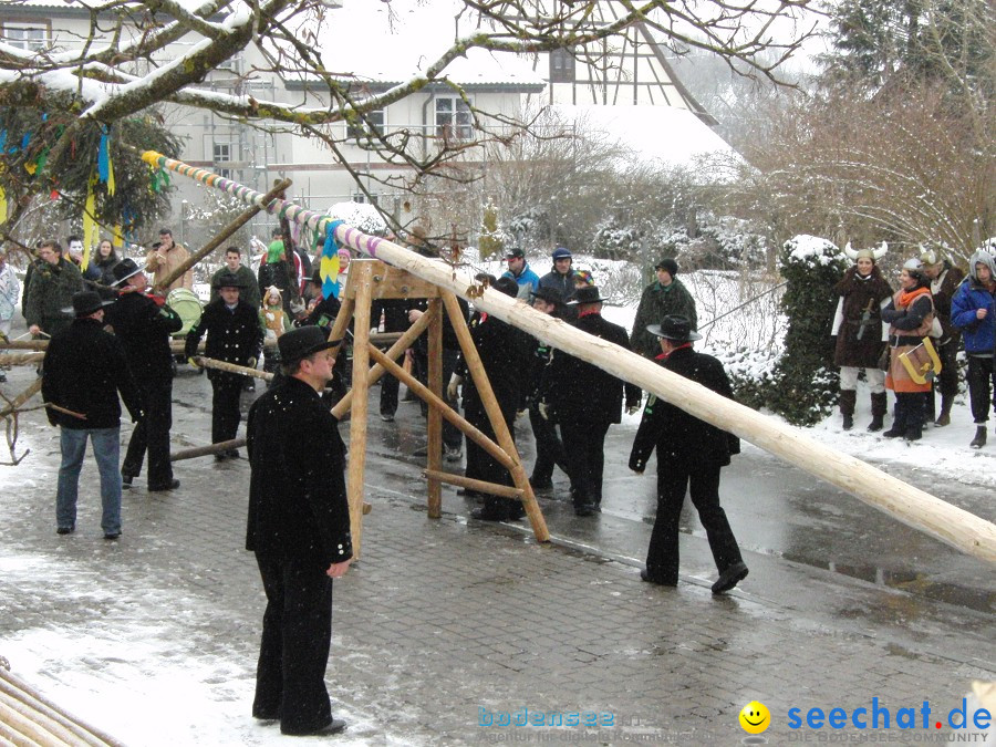Narrenbaumstellen: Stetten, 11.02.2010