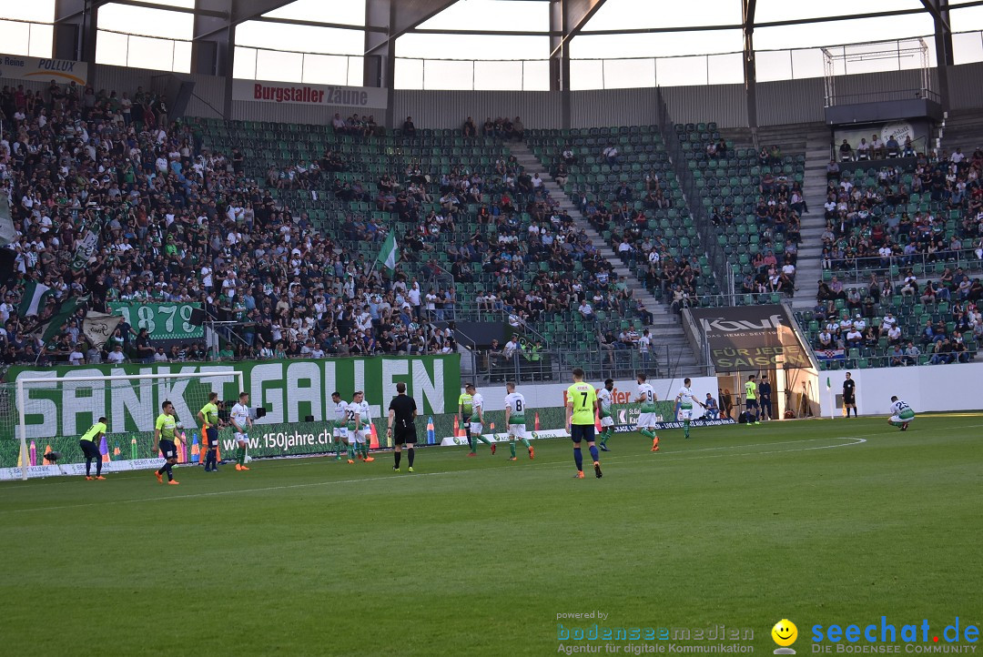 Fussball: FC ST.GALLEN 1879 vs FC THUN, St. Gallen - Schweiz, 21.04.2018
