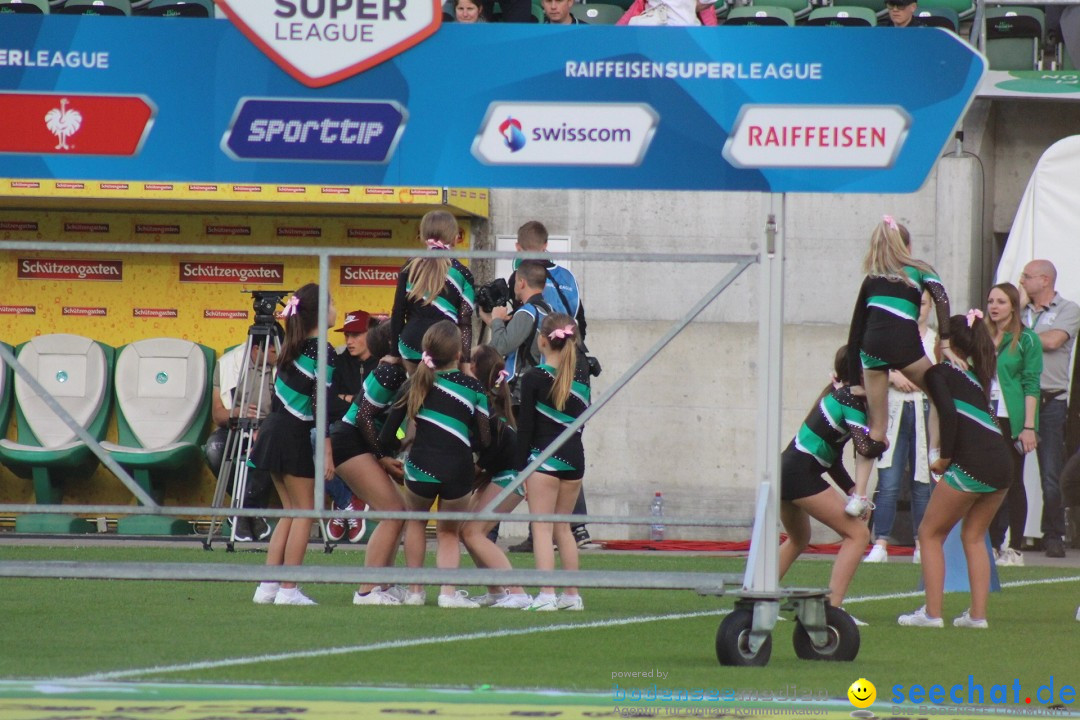 Fussball: FC ST.GALLEN 1879 vs FC LUZERN, St. Gallen - Schweiz, 09.05.2018