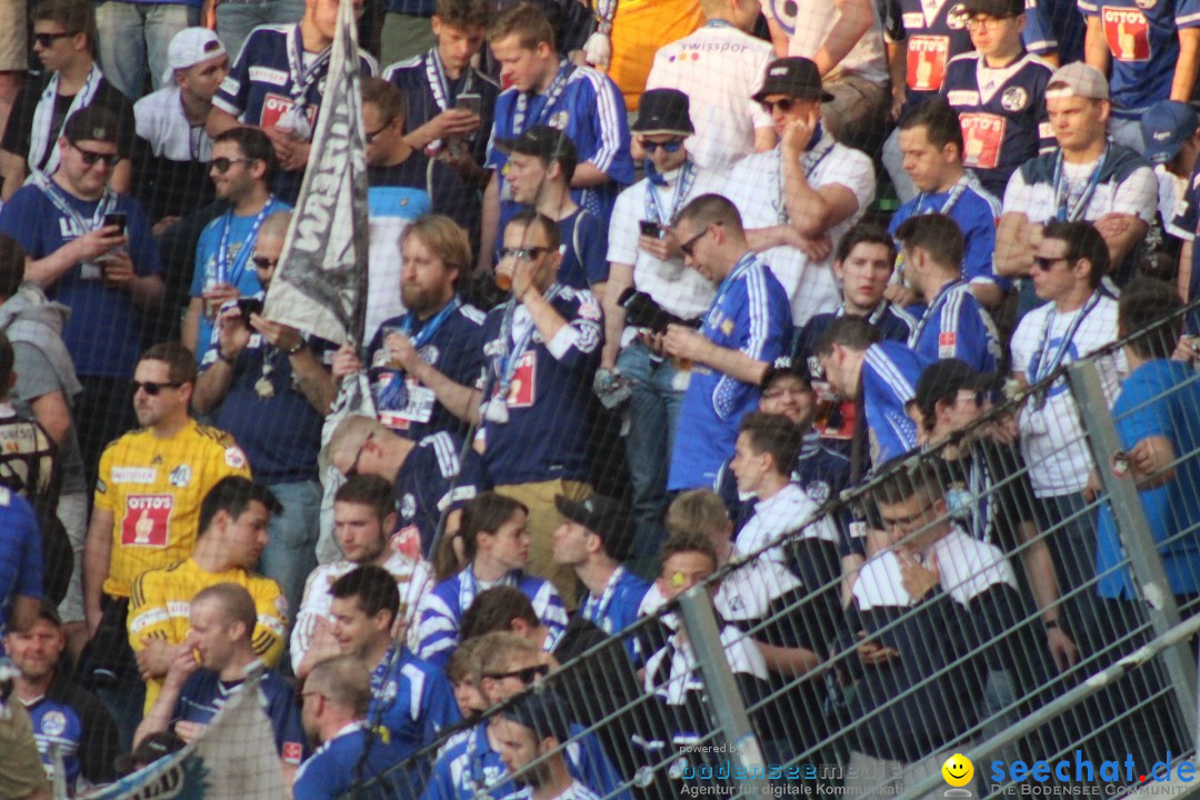 Fussball: FC ST.GALLEN 1879 vs FC LUZERN, St. Gallen - Schweiz, 09.05.2018
