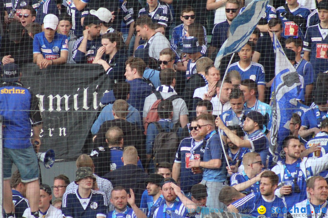 Fussball: FC ST.GALLEN 1879 vs FC LUZERN, St. Gallen - Schweiz, 09.05.2018