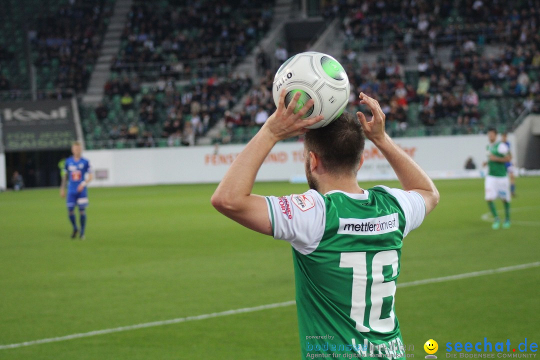 Fussball: FC ST.GALLEN 1879 vs FC LUZERN, St. Gallen - Schweiz, 09.05.2018
