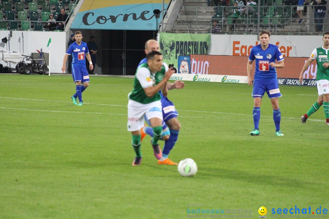Fussball: FC ST.GALLEN 1879 vs FC LUZERN, St. Gallen - Schweiz, 09.05.2018