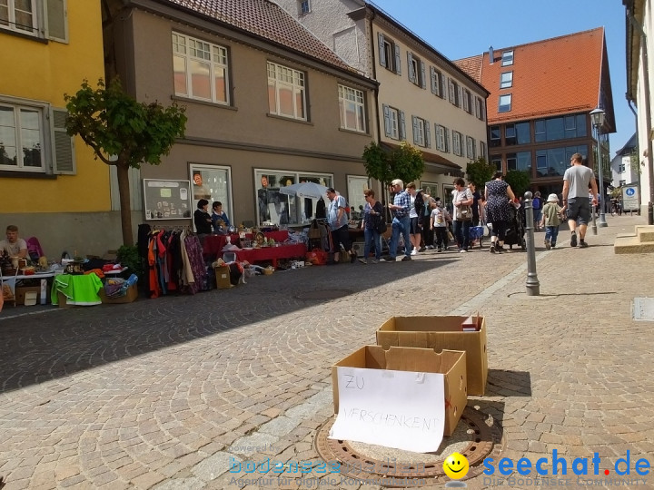 Flohmarkt in Bad-Saulgau am Bodensee, 12.05.2018