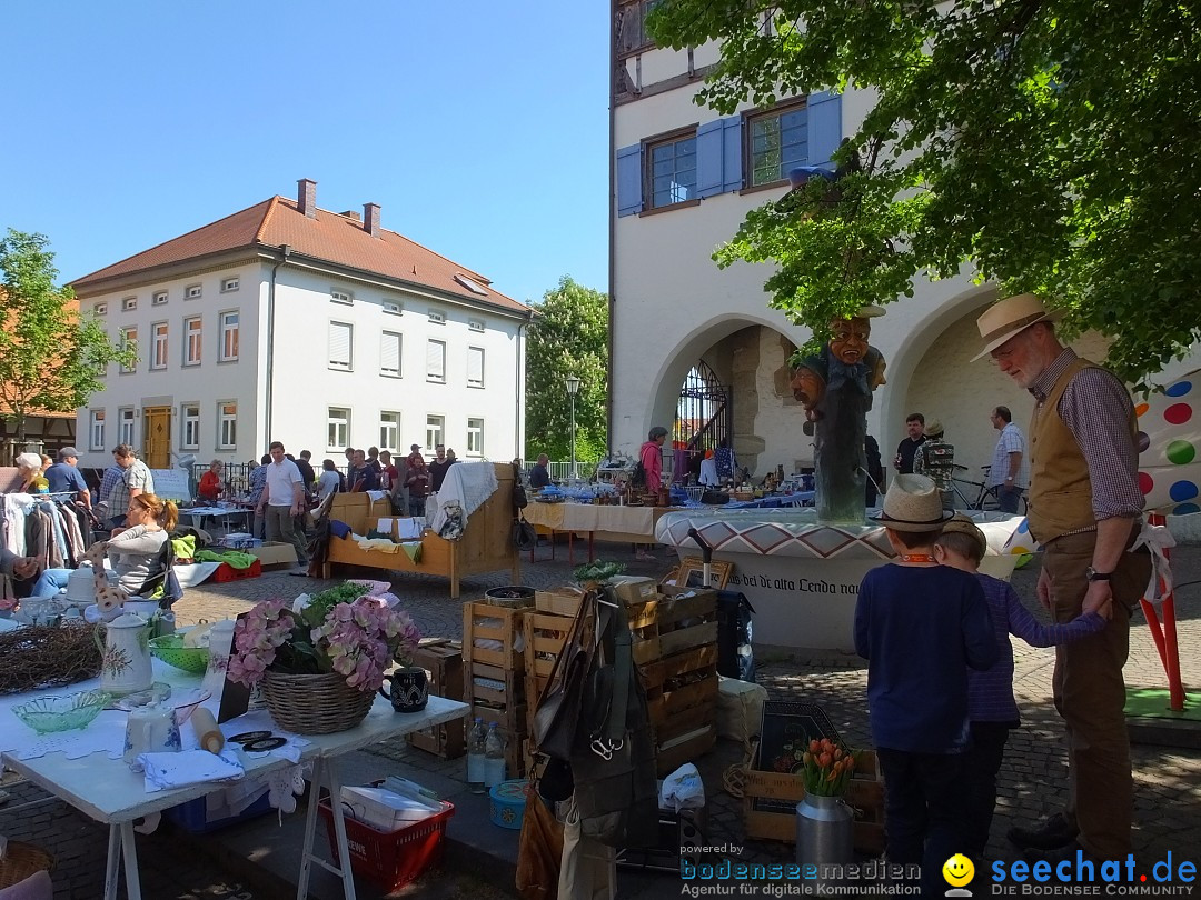 Flohmarkt in Bad-Saulgau am Bodensee, 12.05.2018
