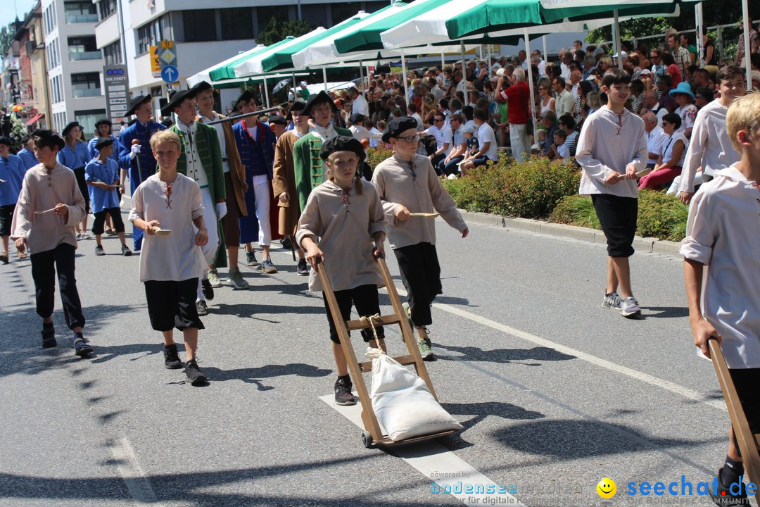 70. Seehasenfest mit Umzug: Friedrichshafen am Bodensee, 15.07.2018