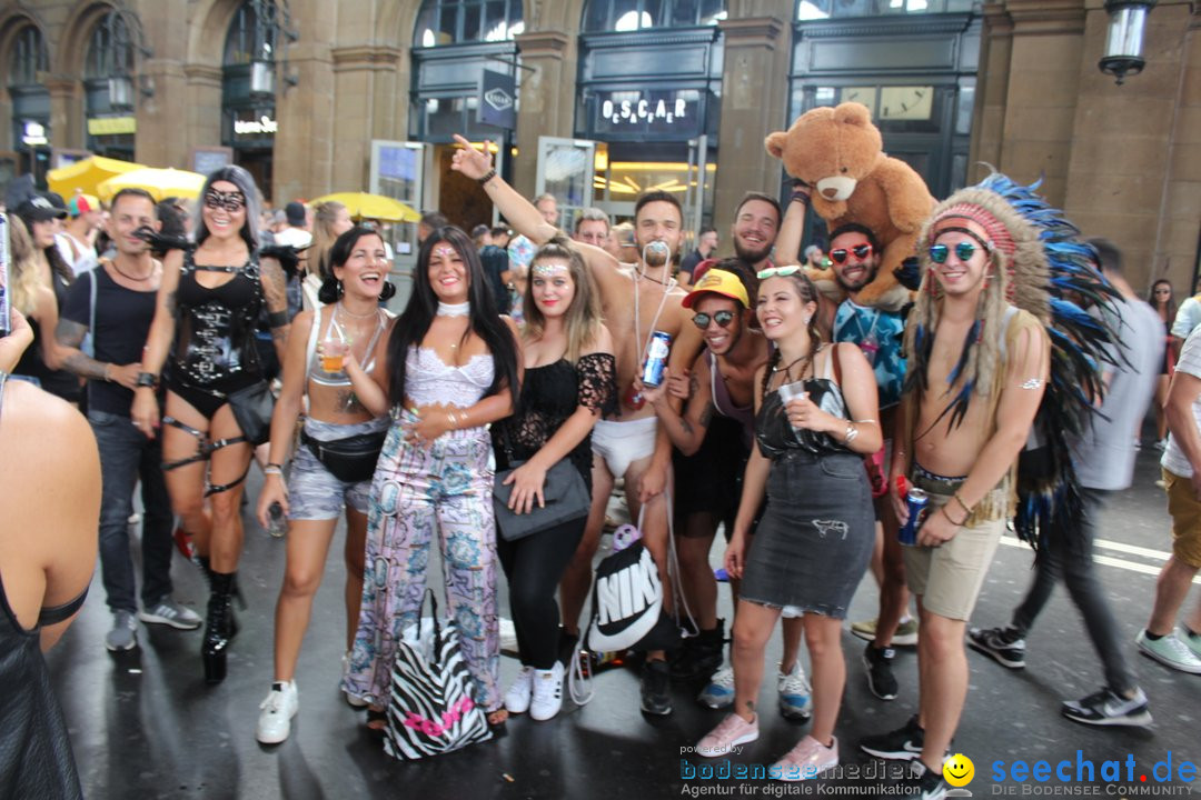 Streetparade 2018 - Culture of tolerance: Zuerich, 11.08.2018