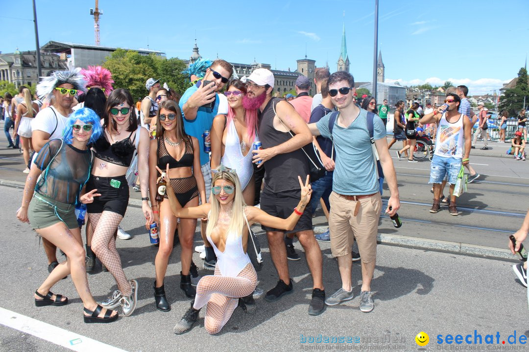 Streetparade 2018 - Culture of tolerance: Zuerich, 11.08.2018