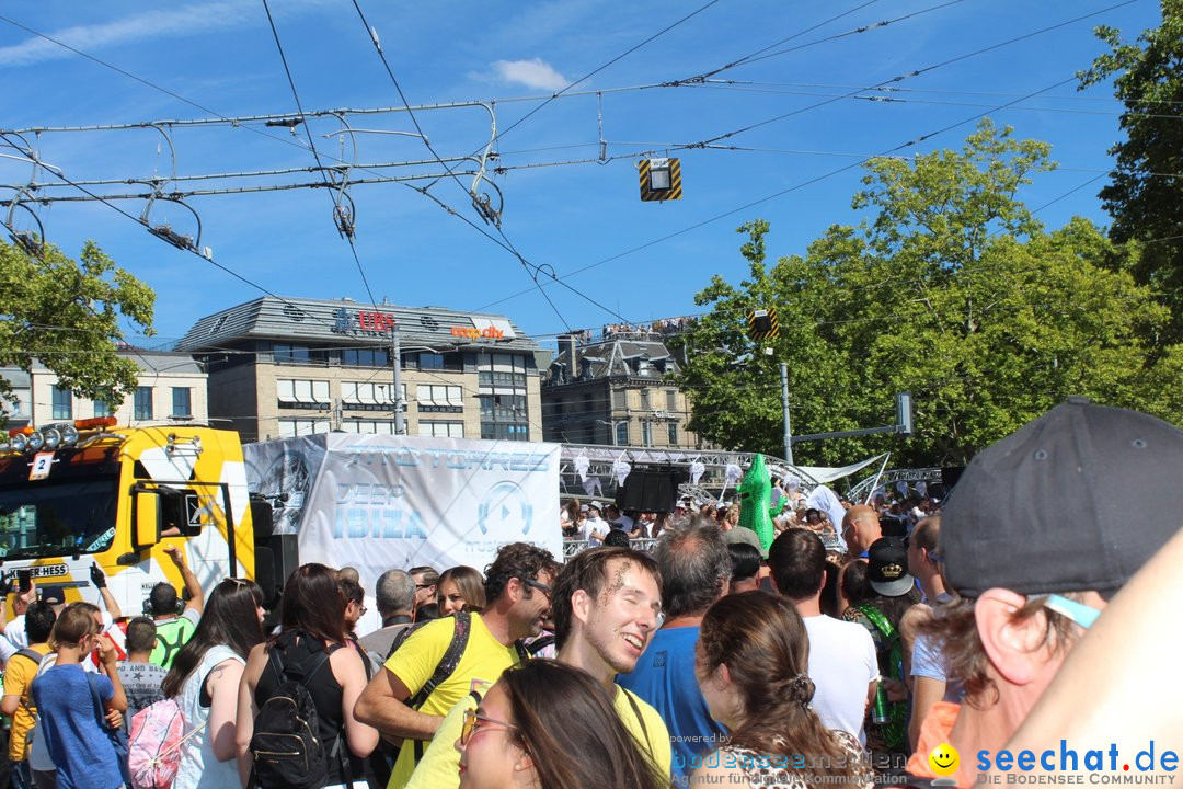 Streetparade 2018 - Culture of tolerance: Zuerich, 11.08.2018