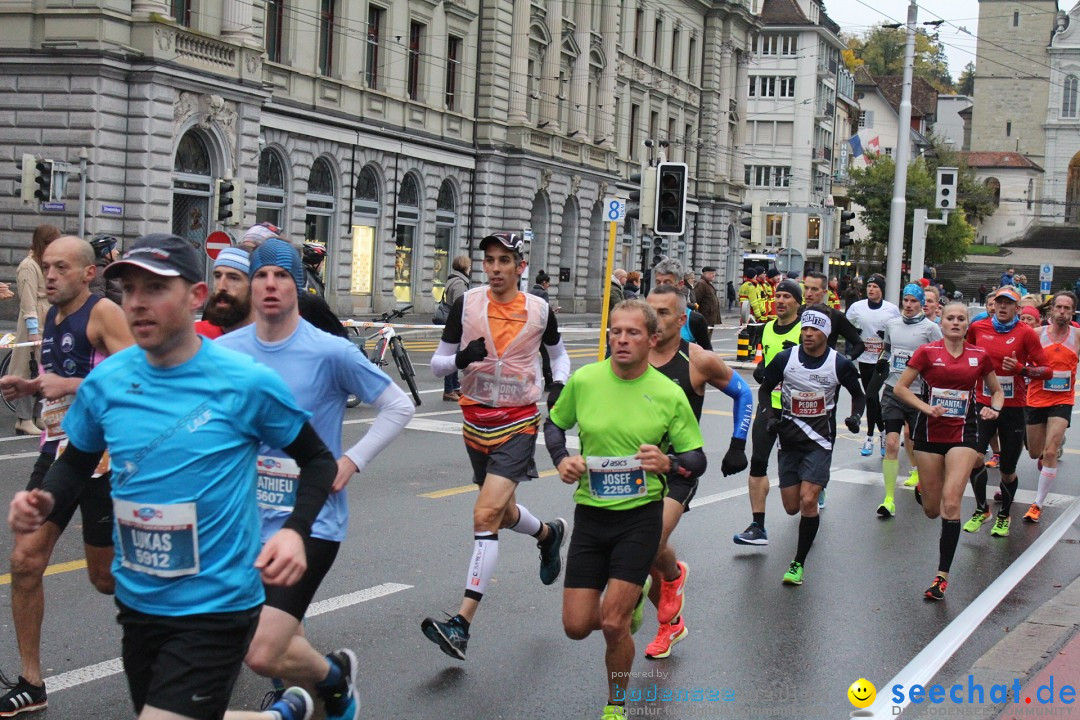 Swiss City Marathon: Lucerne Luzern Schweiz Switzerland, 28.10.2018