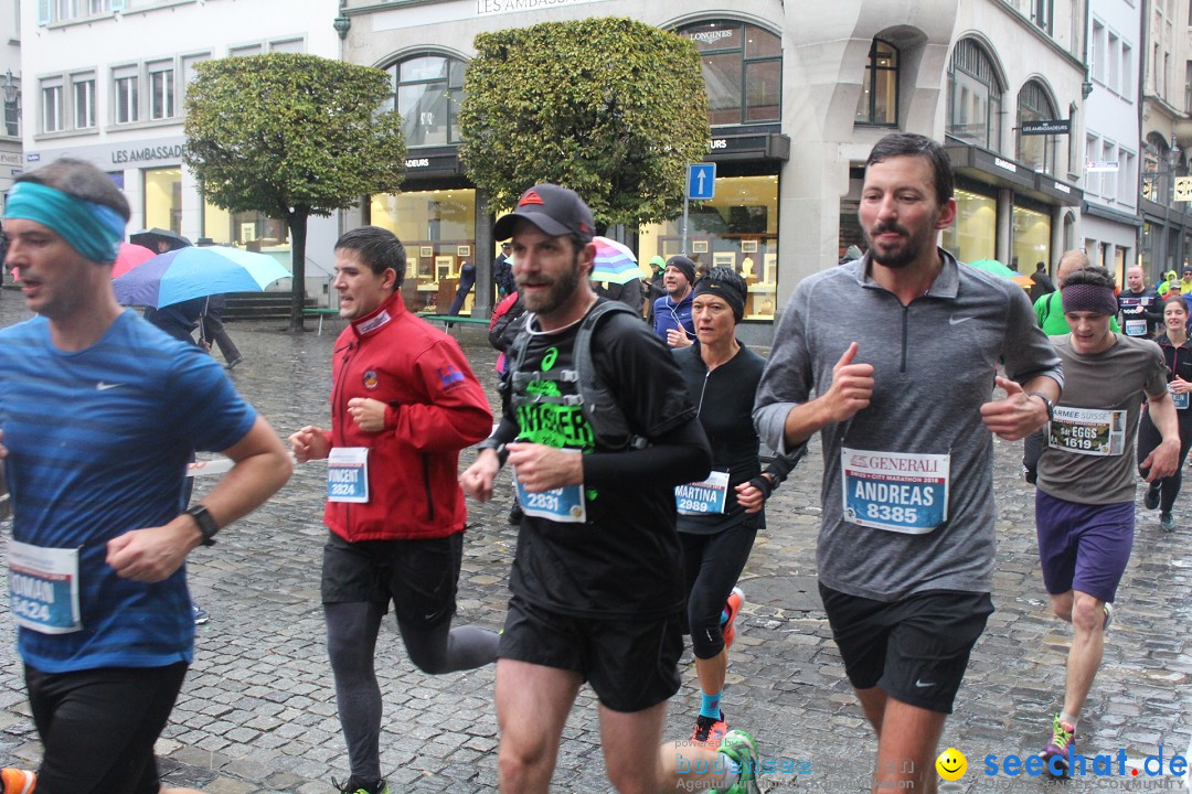 Swiss City Marathon: Lucerne Luzern Schweiz Switzerland, 28.10.2018