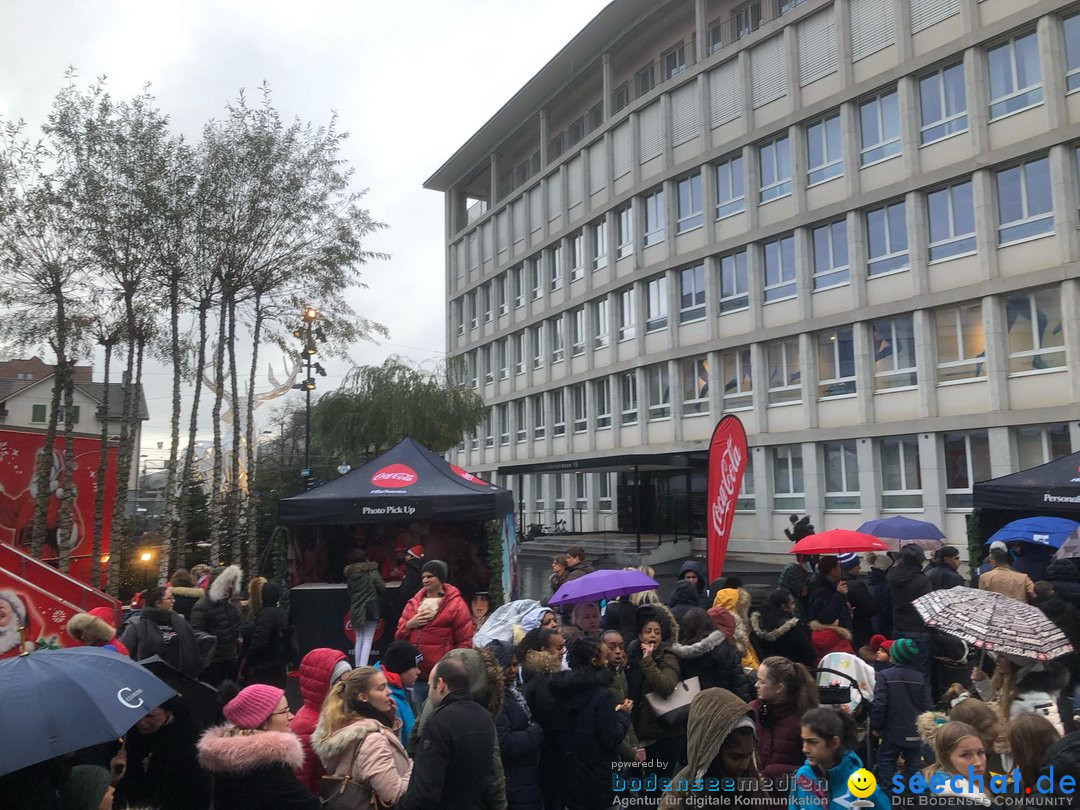 Coca-Cola Christmas Truck Tour mit Luca Haenni: Zuerich, 9.12.2018