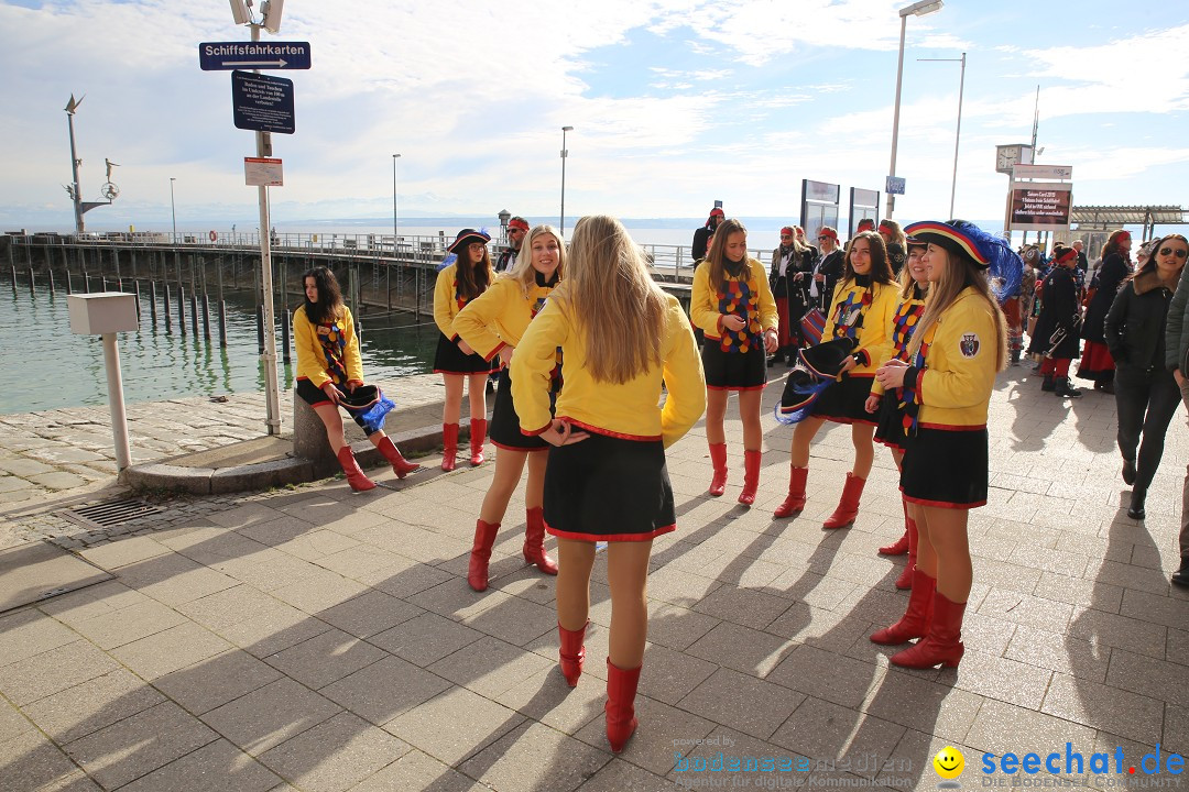 Fasnetsumzug mit Narrenbaumstellen: Meersburg am Bodensee, 24.02.2019