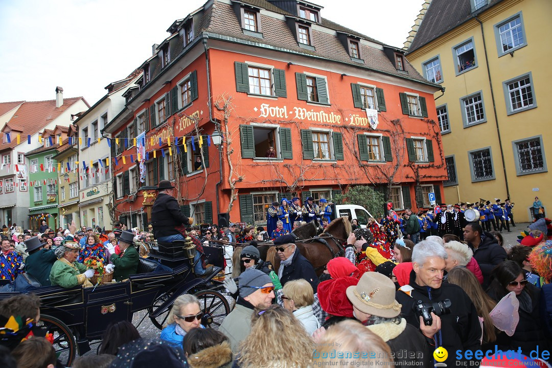 Fasnetsumzug mit Narrenbaumstellen: Meersburg am Bodensee, 24.02.2019
