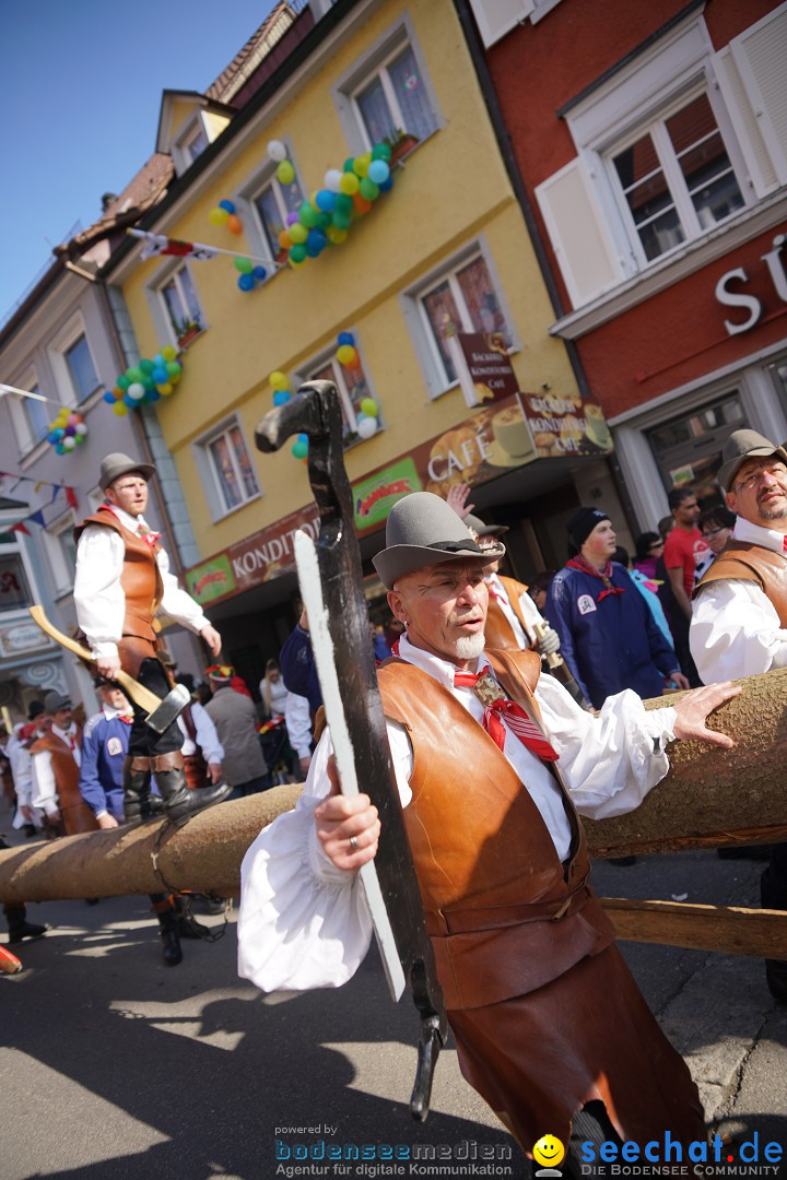 Narrenbaumstellen: Stockach am Bodensee, 28.02.2019
