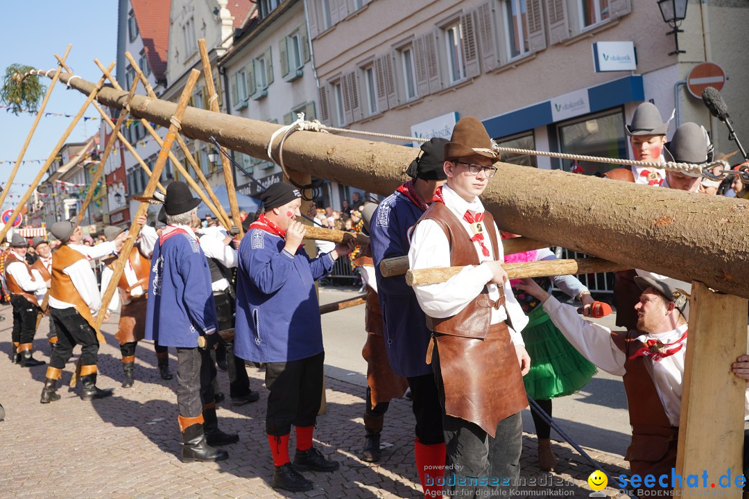 Narrenbaumstellen: Stockach am Bodensee, 28.02.2019