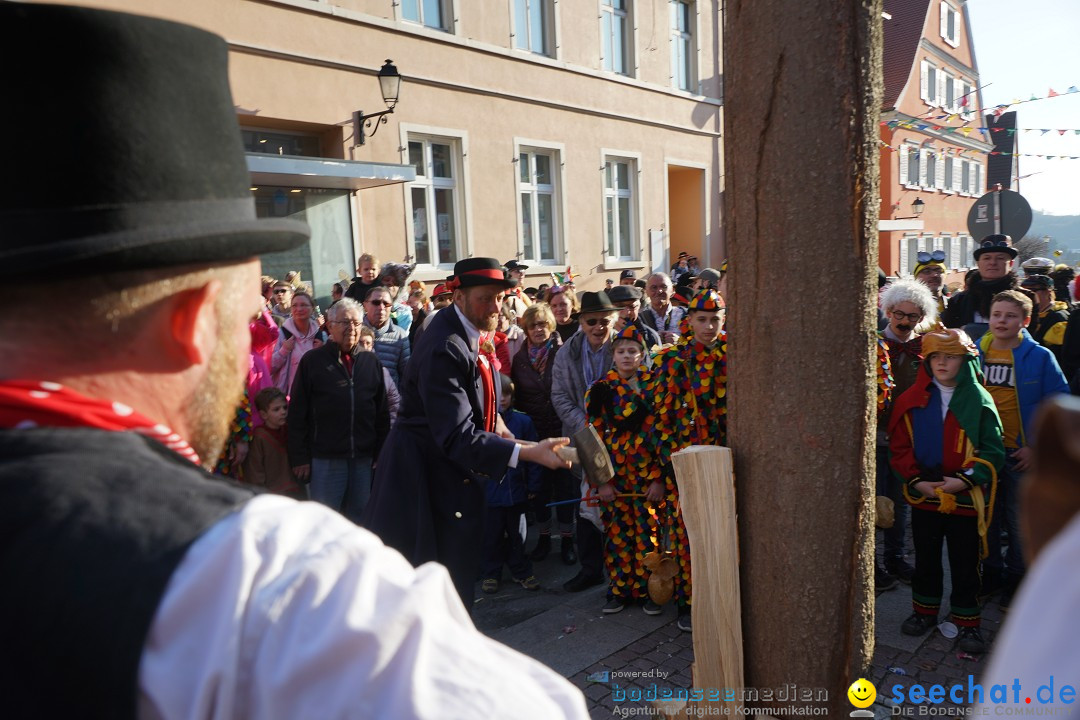 Narrenbaumstellen: Stockach am Bodensee, 28.02.2019