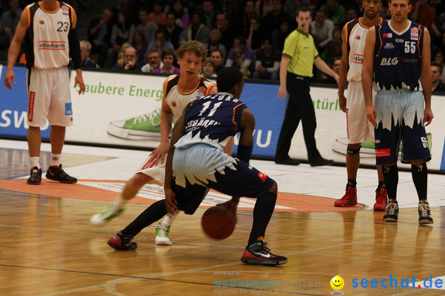 Basketball Bundesliga: ULM - BREMERHAVEN: Ulm, 27.02.2010