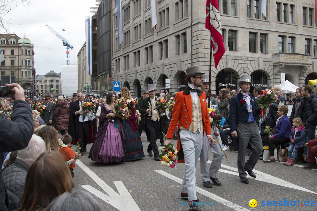 Sechselaeuten Kinderumzug - Fruehlingsfest: Zuerich, 08.04.2019