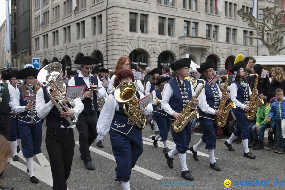 Sechselaeuten Kinderumzug - Fruehlingsfest: Zuerich, 08.04.2019