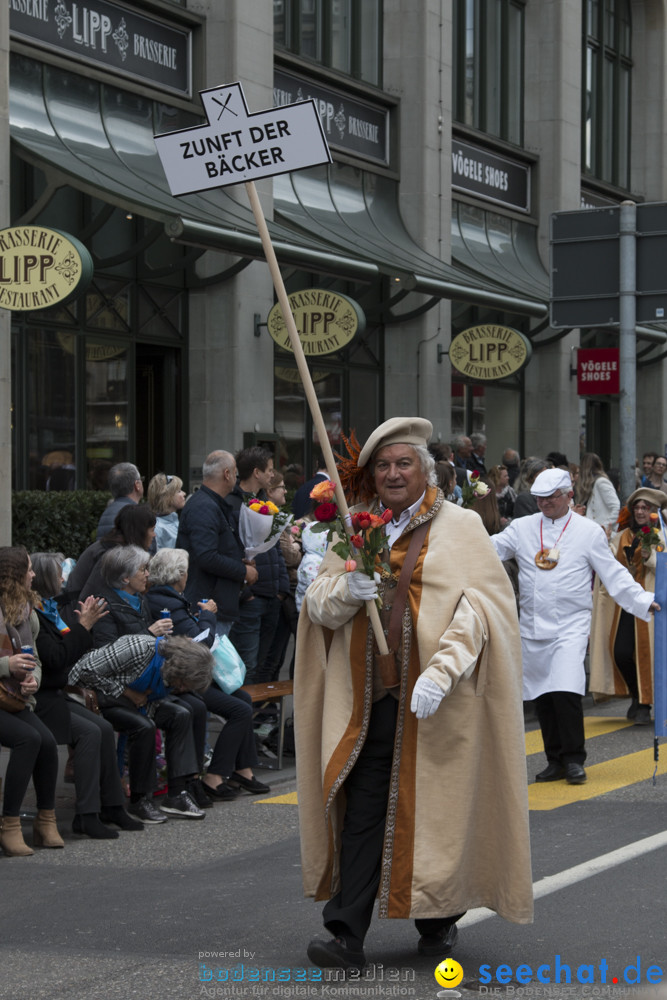 Sechselaeuten Kinderumzug - Fruehlingsfest: Zuerich, 08.04.2019
