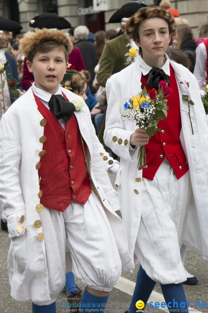 Sechselaeuten Kinderumzug - Fruehlingsfest: Zuerich, 08.04.2019