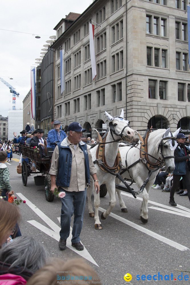 Sechselaeuten Kinderumzug - Fruehlingsfest: Zuerich, 08.04.2019