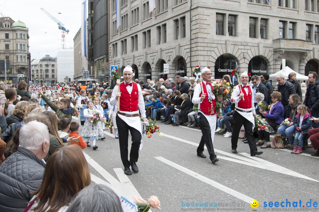 Sechselaeuten Kinderumzug - Fruehlingsfest: Zuerich, 08.04.2019