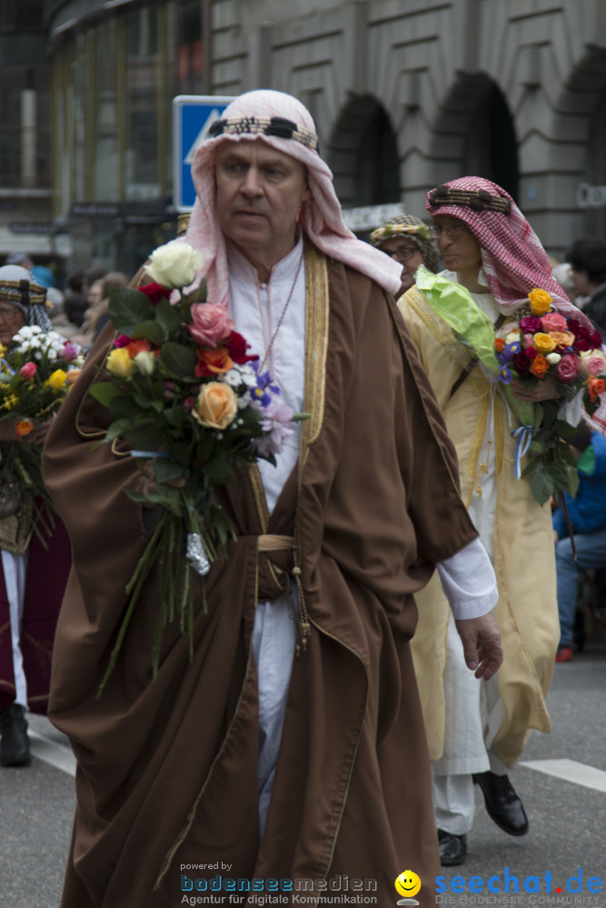 Sechselaeuten Kinderumzug - Fruehlingsfest: Zuerich, 08.04.2019