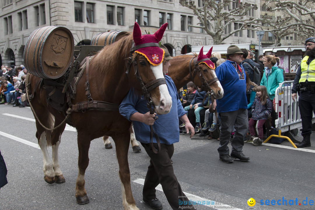 Sechselaeuten Kinderumzug - Fruehlingsfest: Zuerich, 08.04.2019