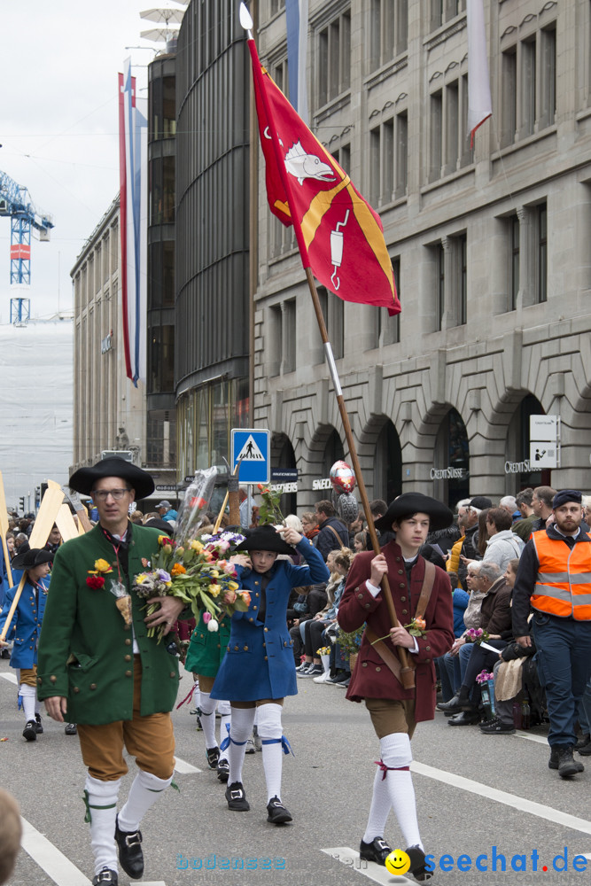 Sechselaeuten Kinderumzug - Fruehlingsfest: Zuerich, 08.04.2019