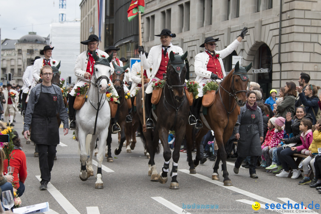 Sechselaeuten Kinderumzug - Fruehlingsfest: Zuerich, 08.04.2019