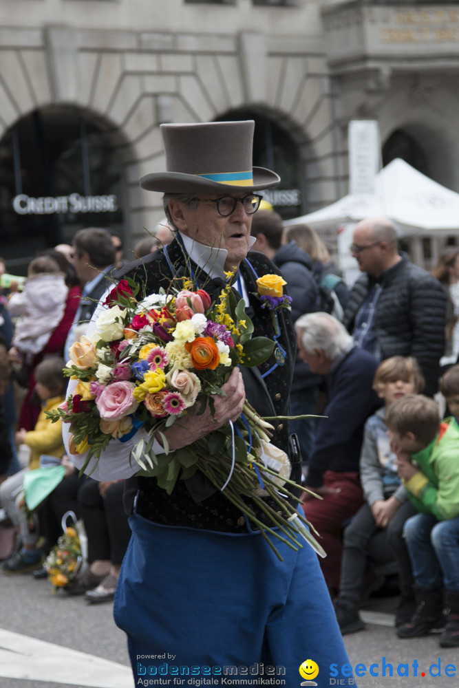Sechselaeuten Kinderumzug - Fruehlingsfest: Zuerich, 08.04.2019