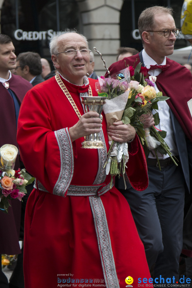 Sechselaeuten Kinderumzug - Fruehlingsfest: Zuerich, 08.04.2019