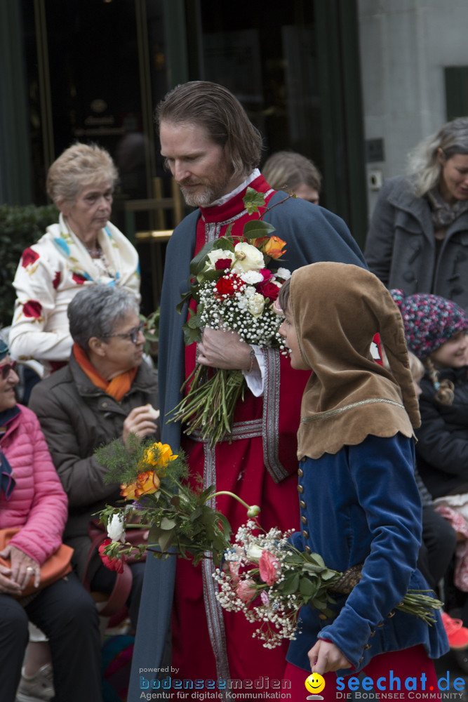 Sechselaeuten Kinderumzug - Fruehlingsfest: Zuerich, 08.04.2019