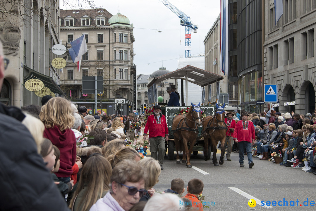 Sechselaeuten Kinderumzug - Fruehlingsfest: Zuerich, 08.04.2019