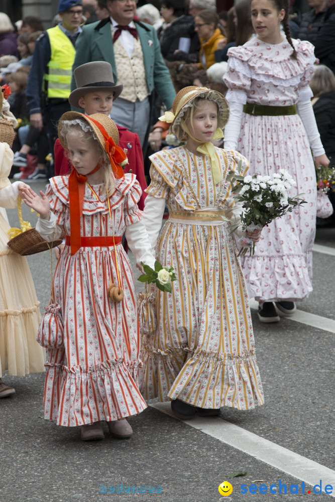 Sechselaeuten Kinderumzug - Fruehlingsfest: Zuerich, 08.04.2019