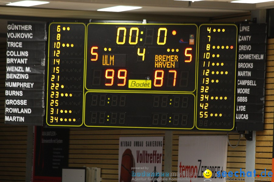 Basketball Bundesliga: ULM - BREMERHAVEN: Ulm, 27.02.2010