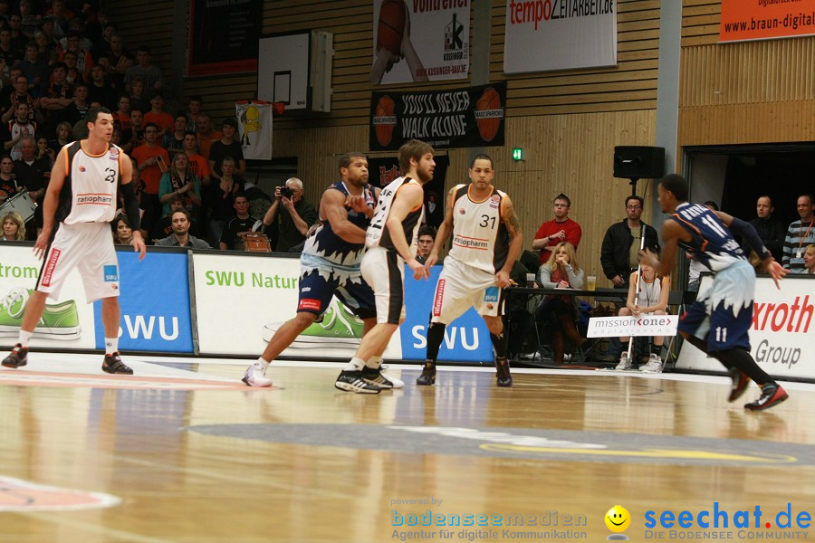 Basketball Bundesliga: ULM - BREMERHAVEN: Ulm, 27.02.2010