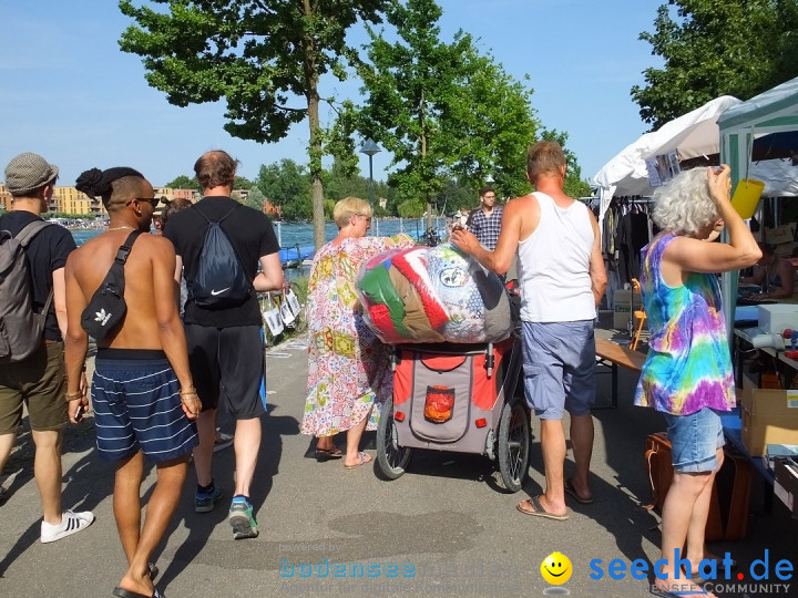 Grenzueberschreitender Hitze-Flohmarkt: Konstanz am Bodensee, 30.06.2019