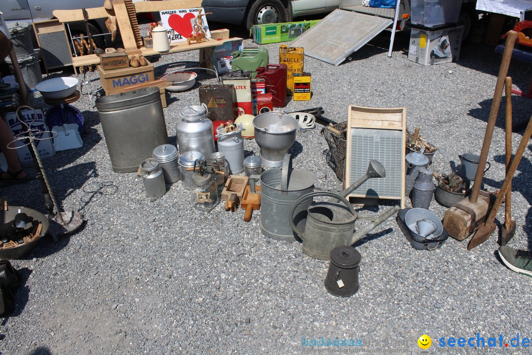 Flohmarkt in Altstaetten SG: Schweiz am Bodensee, 14.07.2019